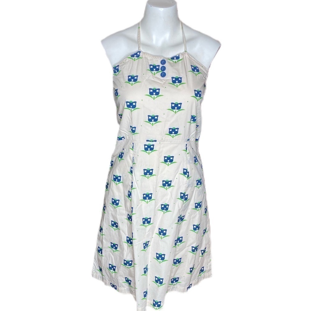 Tulle Vintage Dress Halter Tulip Size S